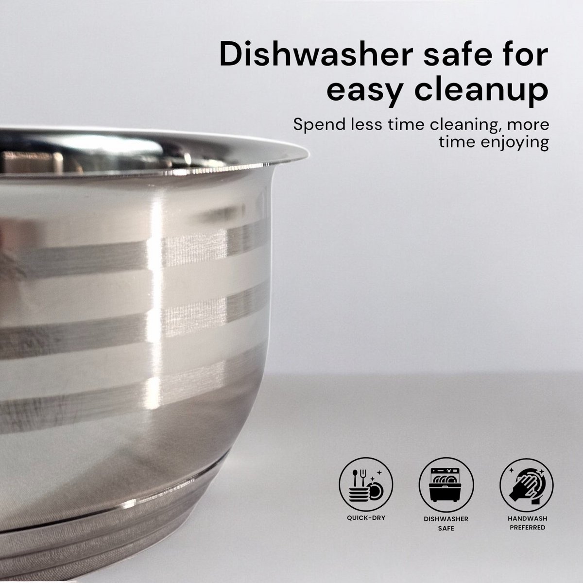 Royal Swiss® Set de 5 Casseroles Empilables en Inox – Ø 12/14/16/18/20 cm – Induction & Tous Feux – Image 7