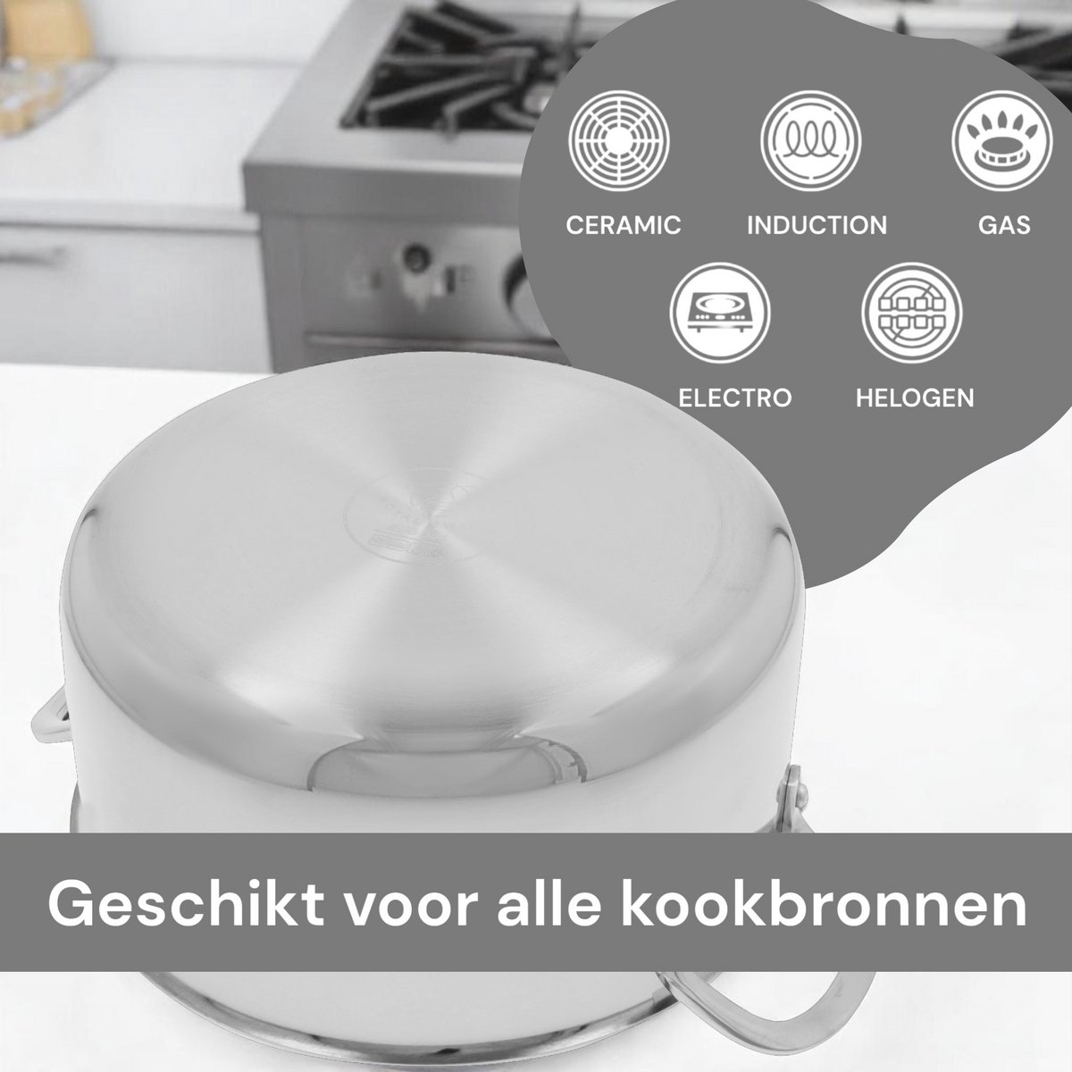Royal Swiss® Batterie de Cuisine 10 Pièces – Set de Casseroles et Poêles à Induction – Inox Nid d’Abeille – Antiadhésif – Poignées Froides – Image 8