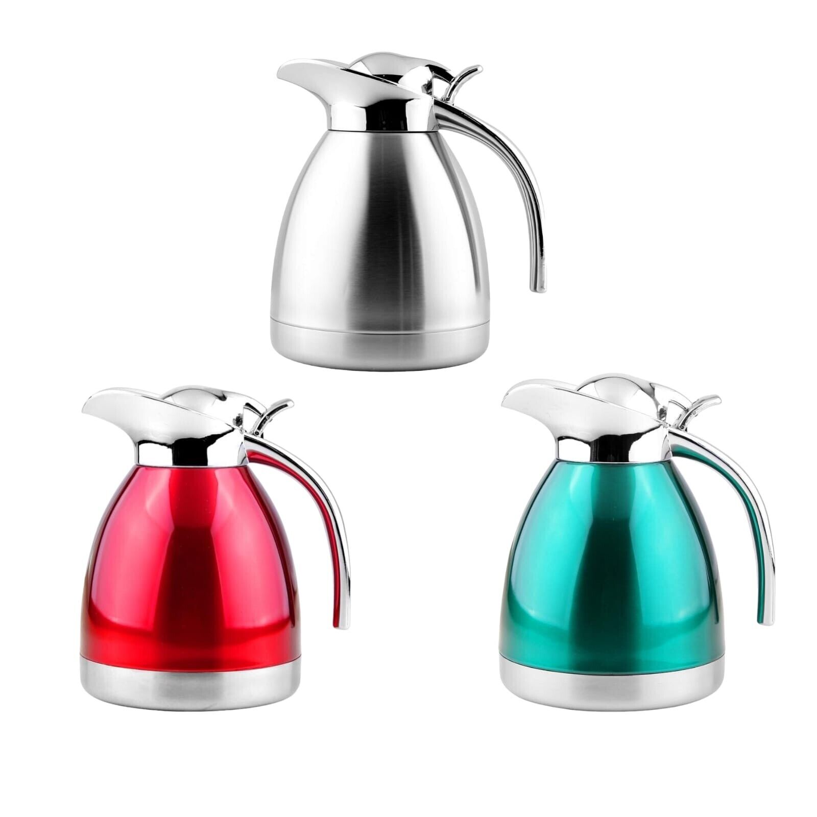 Royal Swiss® Carafe Isotherme Thermos en Inox – 1L, 1,5L ou 2L – Double Paroi – Chaud & Froid – Gris, Rouge ou Vert – Image 7