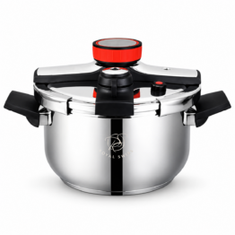 Royal Swiss® Autocuiseur Inox Induction à Clips – Cocotte-Minute 4 Tailles (4L/6L/8L/10L)