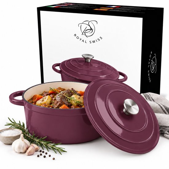 Casserole en fonte émaillée Royal Swiss Violet 1