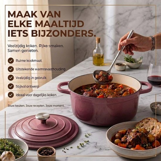 Casserole en fonte émaillée Royal Swiss Violet 10