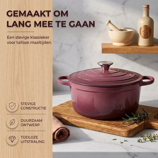 Casserole en fonte émaillée Royal Swiss Violet 5