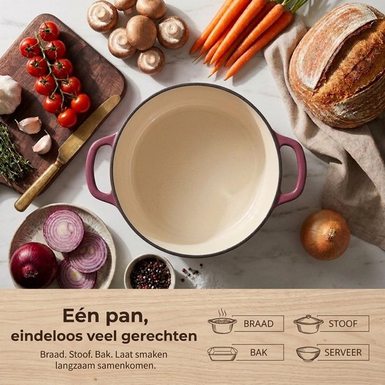 Casserole en fonte émaillée Royal Swiss Violet 6