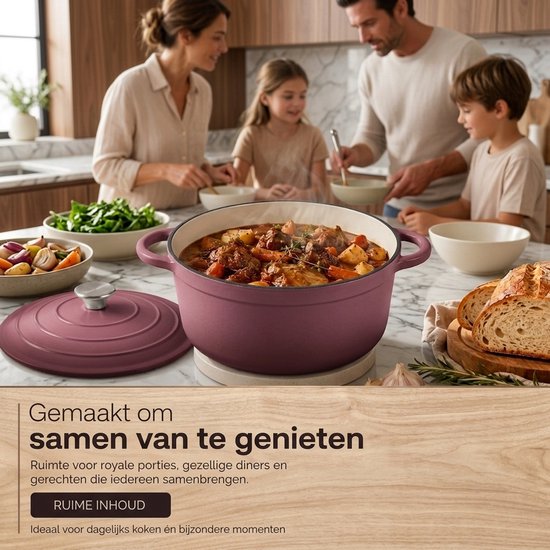 Casserole en fonte émaillée Royal Swiss Violet 7