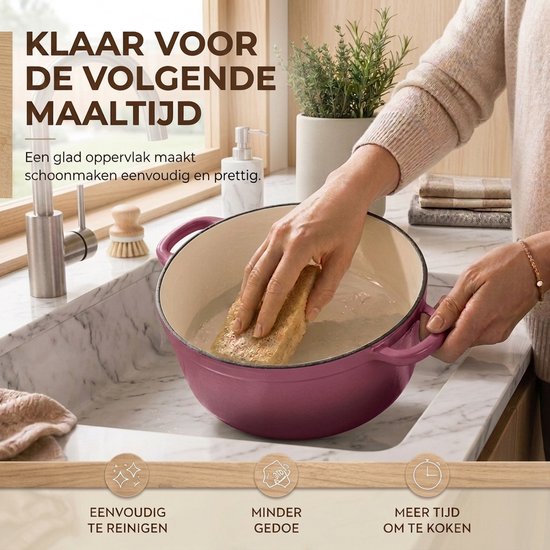 Casserole en fonte émaillée Royal Swiss Violet 8