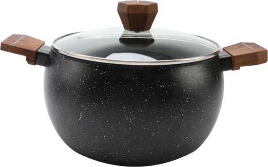 Royal Swiss® Set de Casseroles 10 Pièces – Forme Ventrue, Couvercles en Verre – Ø20/22/24/26/28cm – Image 4