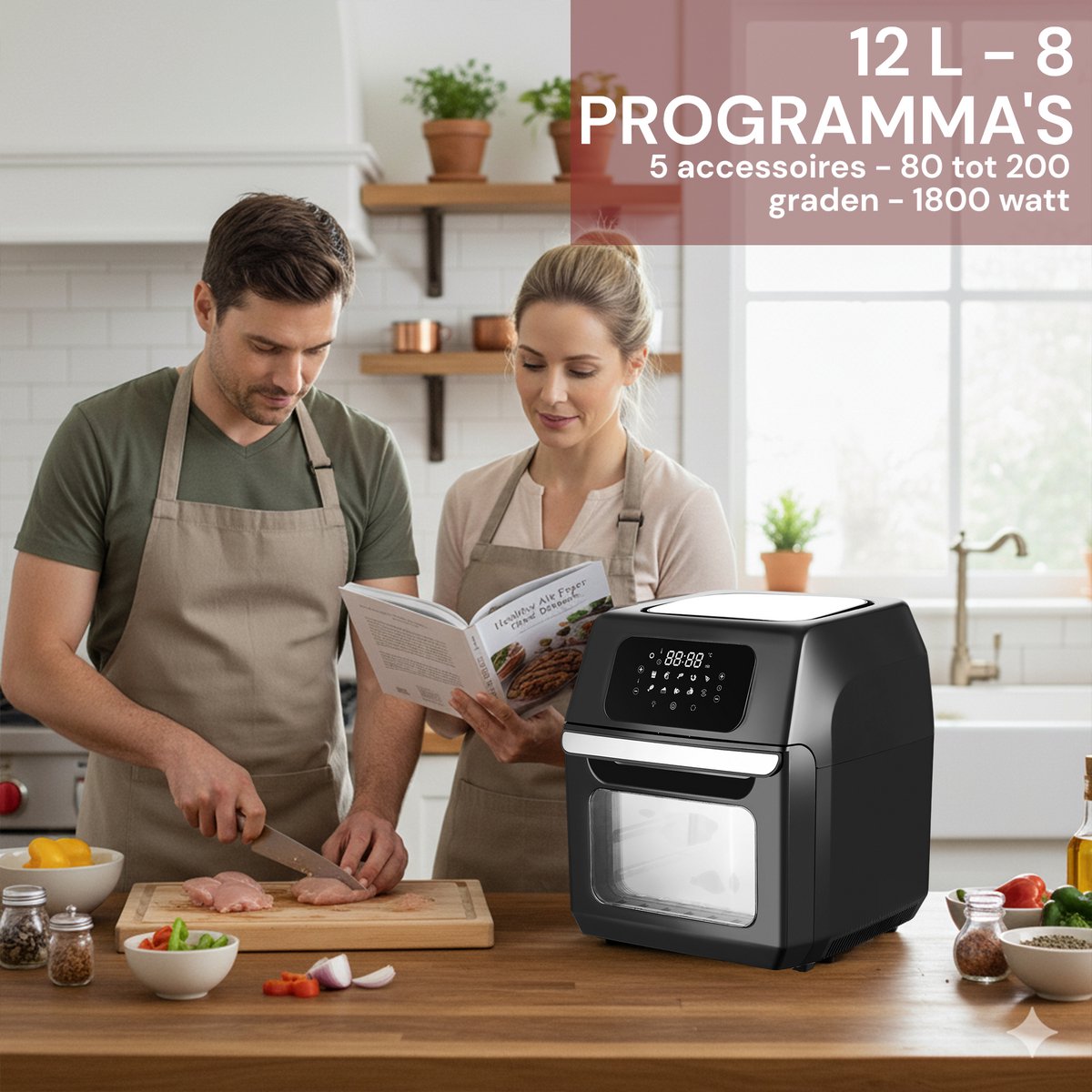 Four à air chaud Royal Swiss 12L 8 programmes 3