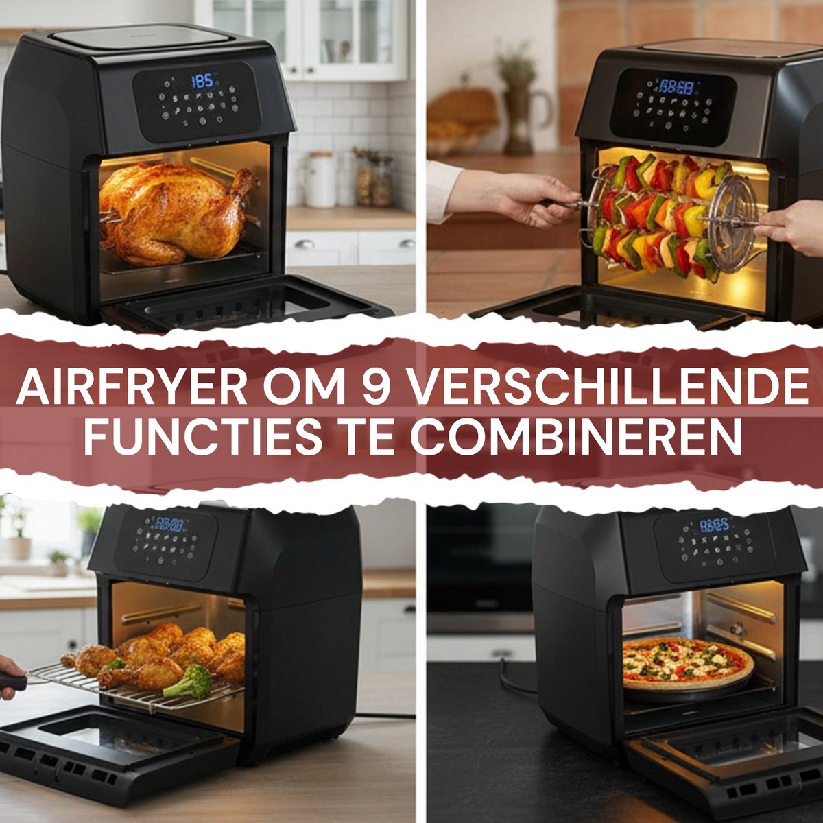 Four à air chaud Royal Swiss 12L 8 programmes 7
