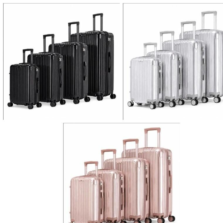 royal-swiss-valises-4pcs-banniere-carree-3-coloris Royal Swiss Set de 4 Valises - Noir, Argent, Rose Gold
