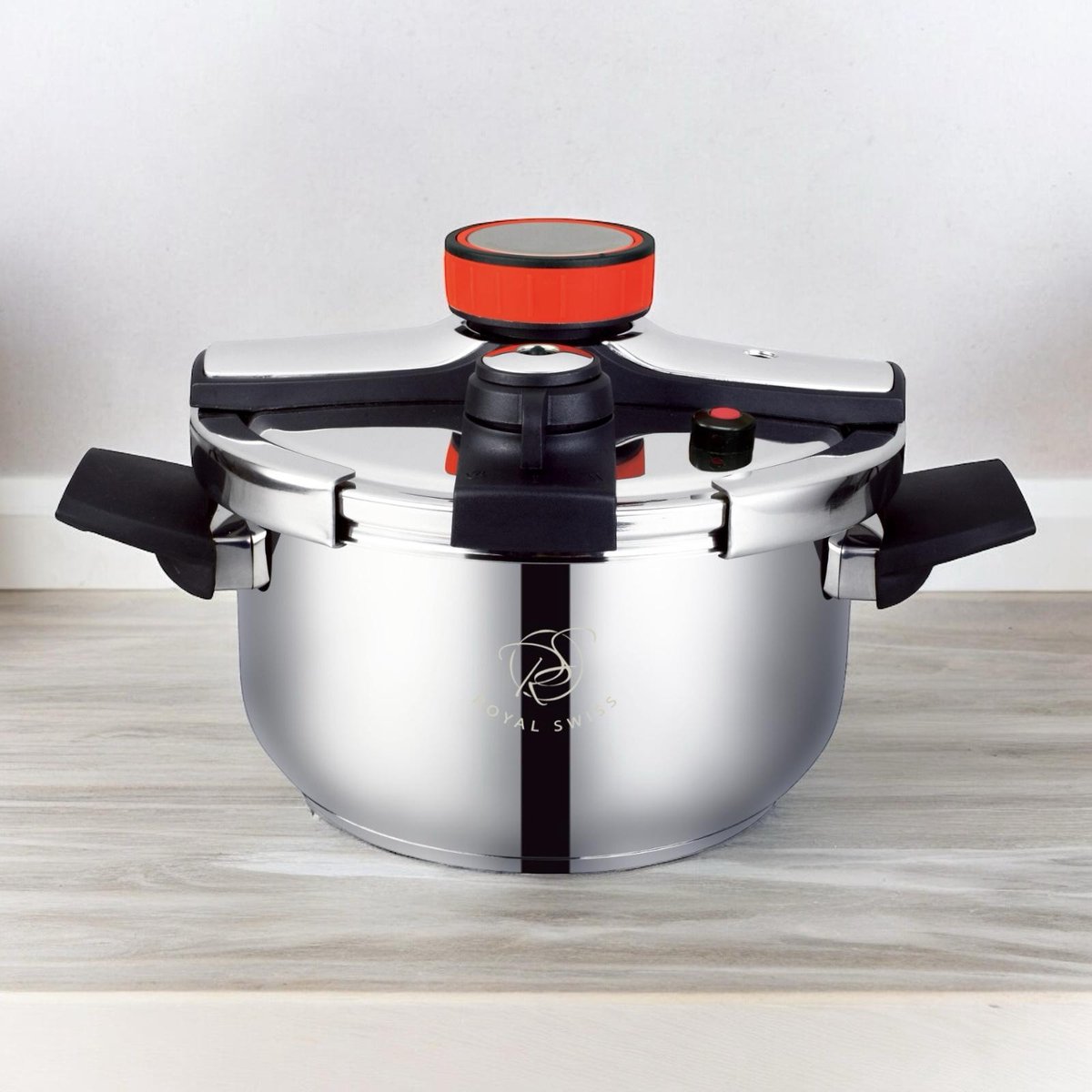 Royal Swiss® Autocuiseur Inox Induction à Clips – Cocotte-Minute 4 Tailles (4L/6L/8L/10L) – Image 6