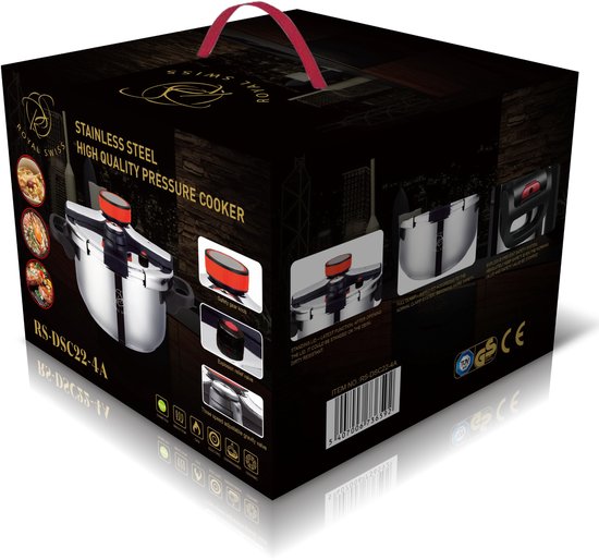 Royal Swiss® Autocuiseur Inox Induction à Clips – Cocotte-Minute 4 Tailles (4L/6L/8L/10L) – Image 7