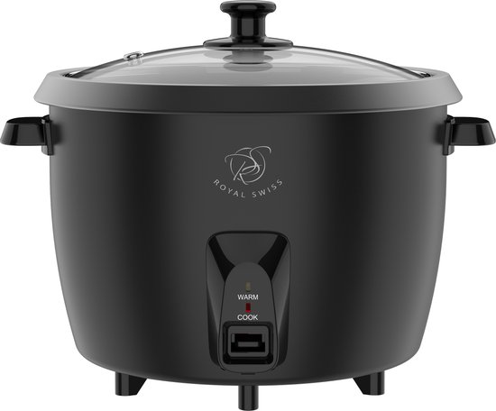 Royal Swiss® Cuiseur à Riz 1.8L ou 2.8L – Couvercle en Verre & Maintien au Chaud – Noir ou Blanc – Image 10