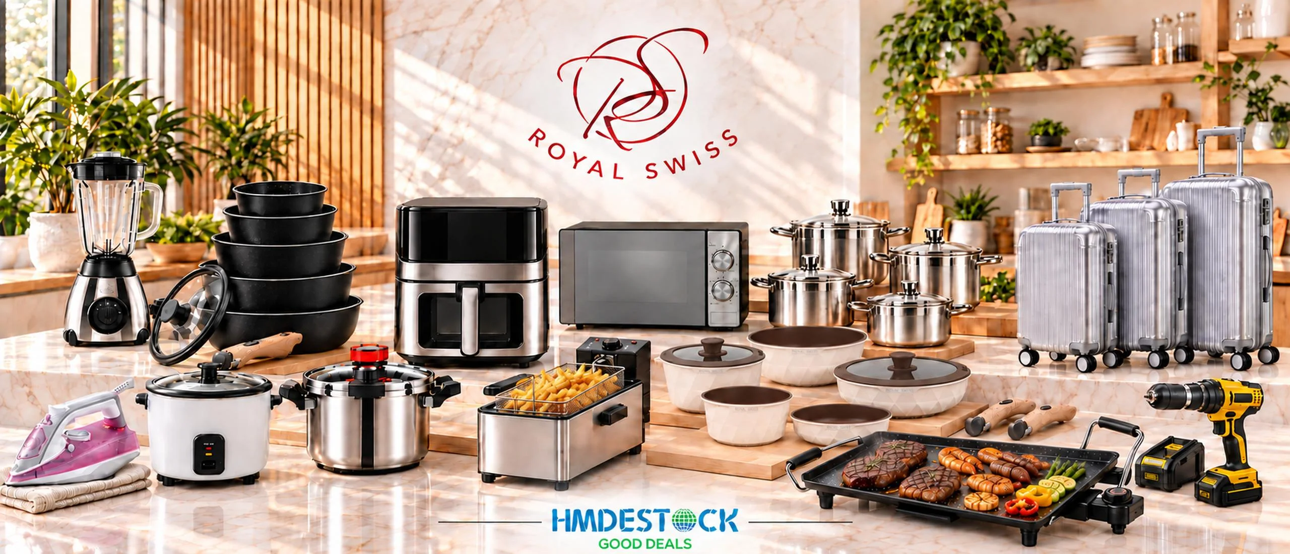 Royal Swiss – appareils de cuisine, électroménager, valises et outillage
